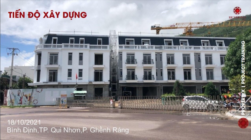 Tiến độ xây dựng dự án Hưng Thịnh Ghềnh Ráng Quy Nhơn