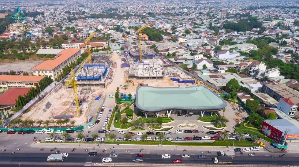 Tiến độ xây dựng căn hộ Biên Hòa Universe Complex tháng 2/2022
