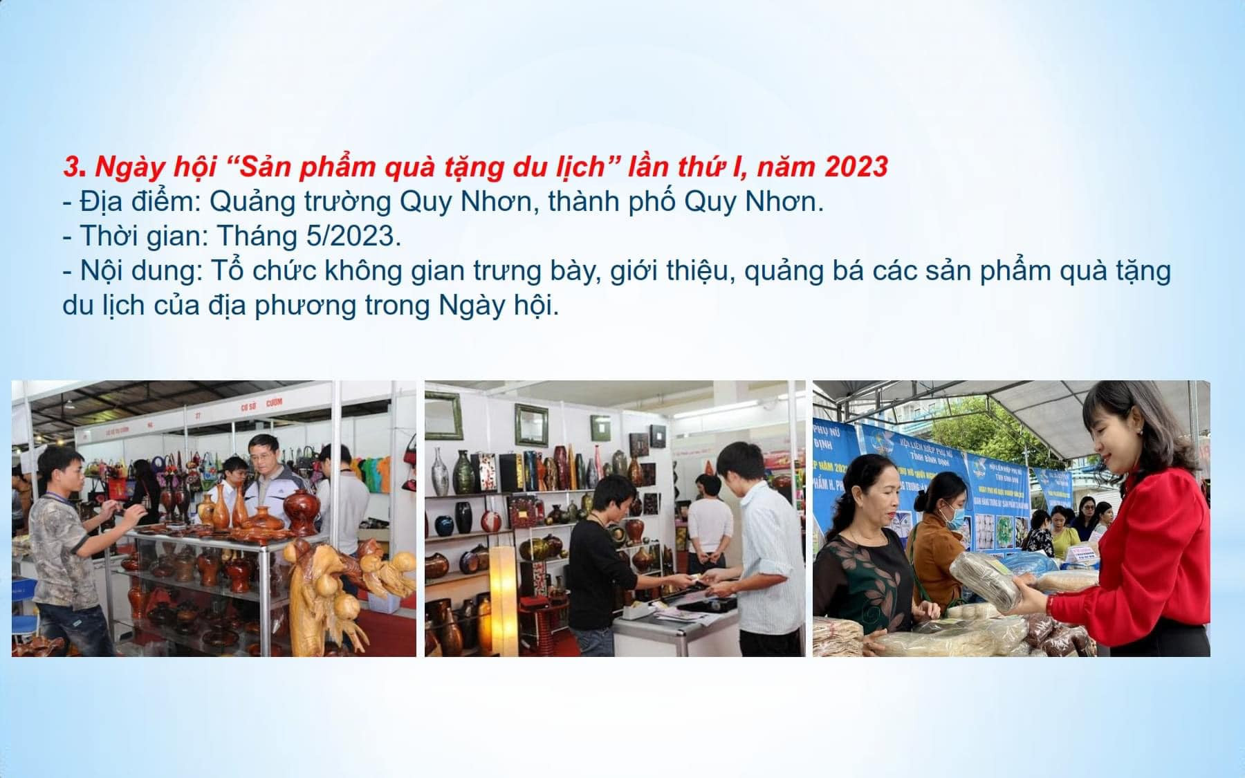 16 sự kiện, lễ hội văn hóa, thể thao, du lịch,... Bình Định năm 2023.
